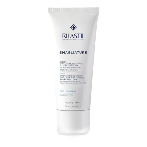 Rilastil Crema Smagliature, Trattamento Contro le Smagliature, Emolliente, Idratante ed Elasticizzante, Confezione da 75 ml