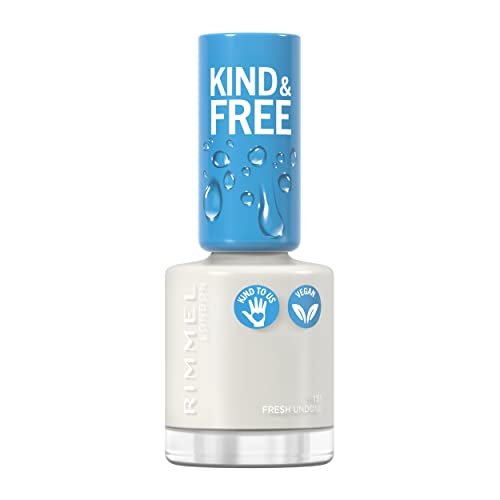 Rimmel London, Smalto KIND & FREE, Formula Delicata a Base Vegetale, Rinforzante, Cruelty-Free e Vegano, 151 Fresh Undone