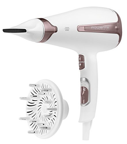 Rowenta CV7930 Silence AC Sensor Premium Care Asciugacapelli Silenzioso, 2300 W, con Generatore di Ioni, Diffusore e Sensore di Funzionamento