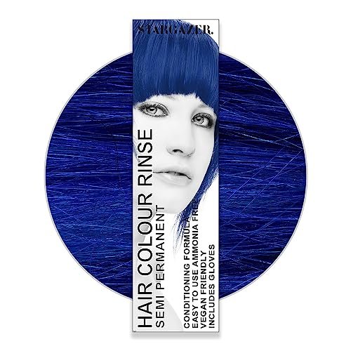 Stargazer UV - Tintura semipermanente per capelli, 70 ml, Blu reale