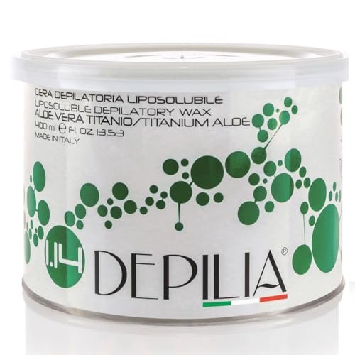Trade Shop - Barattolo Cera Depilatoria Liposolubile Aloe Titanio 1.14 400 Ml Depilazione