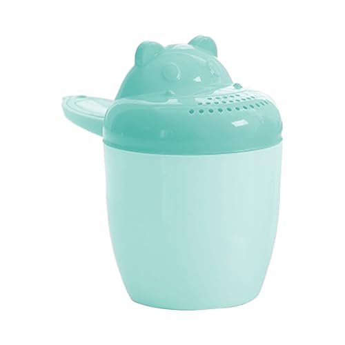 Baby Bath Rinse, Toddler Shampoo Cup, 8.27x6.3in Cartunone Bocket Power, Design a prova di fuoriuscita di sicurezza, manico ergonomico leggero per lavare i capelli, doccia, vasca, bambini, bagno quoti
