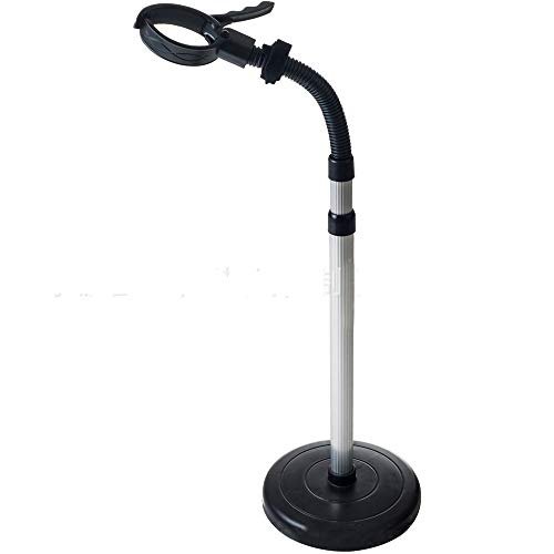 Supporto regolabile per asciugacapelli a mani libere con rotazione a 360 gradi, supporto per asciugatura dei capelli, colore: nero