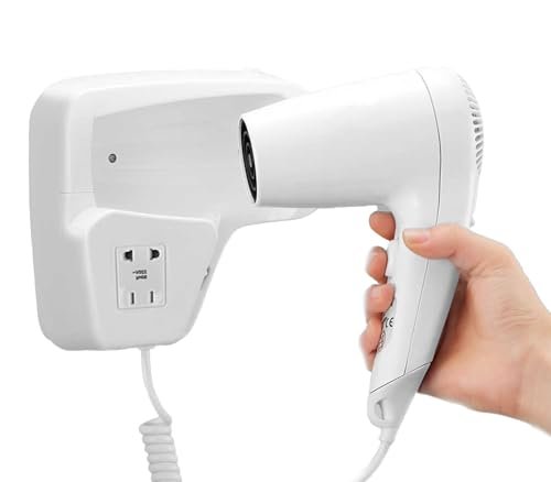 TEMPO DI SALDI Asciugacapelli Phon da Parete Muro X Bagno Albergo Hotel Spogliatoio da 1300W